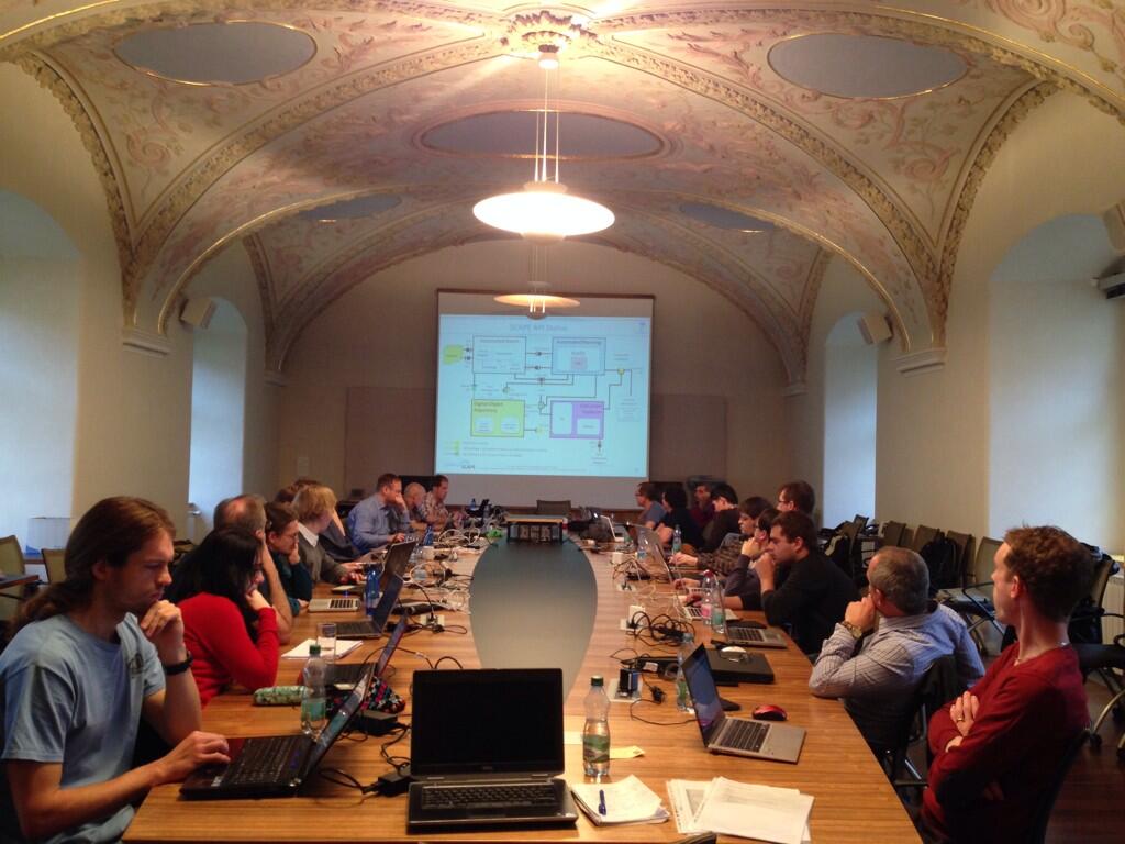 First day of the meeting: lots of presentations